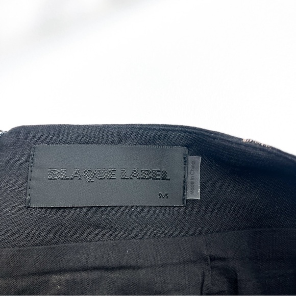 Blaque Label, Black Mini Skirt with Gold Metallic Threading - Picture 2 of 9